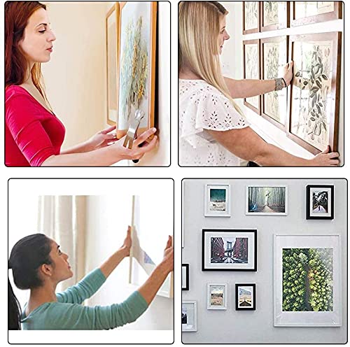Image of 54mm x 16mm Double Holes D Ring Picture Hangers Hardware Assortment Kit, for Home Decoration Hanging Clock Paintings Artwork Creative Picture Frame Photo Hanging Solutions Bronze Tone 100pcs