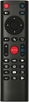 BOXPUT Remoter ATV3 Remote Control BT Voice Remote Control Support IR Learning TV 4 Keys Infrared Isolation Compatible with TV Box Q5, Q5 Plus, Q10, Lemon mini, L1, L2 and Android Stick Q3, Q3 MAX