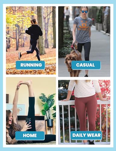 Zoosixx 3 Pack Capri Leggings For Women, High Waisted Yoga Pants With Pockets Soft Black For Running Workout thumb #3