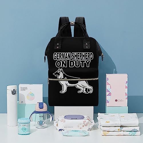 German-Shepherd-Duty-Diaper-Bag-Portable-Backpack-Mommy-Bag-Travel-Shoulder-Daypack-for-Outdoor-Working-Beach