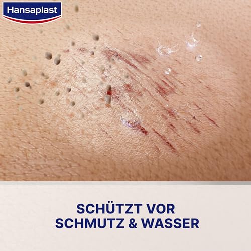 Hansaplast Sprüh-Pflaster für Alltagswunden (40 ml) – Unsichtbares, flexibles und wasserfestes Pflasterspray für kleine Wunden, Sprühpflaster fühlt sich wie eine zweite Haut an