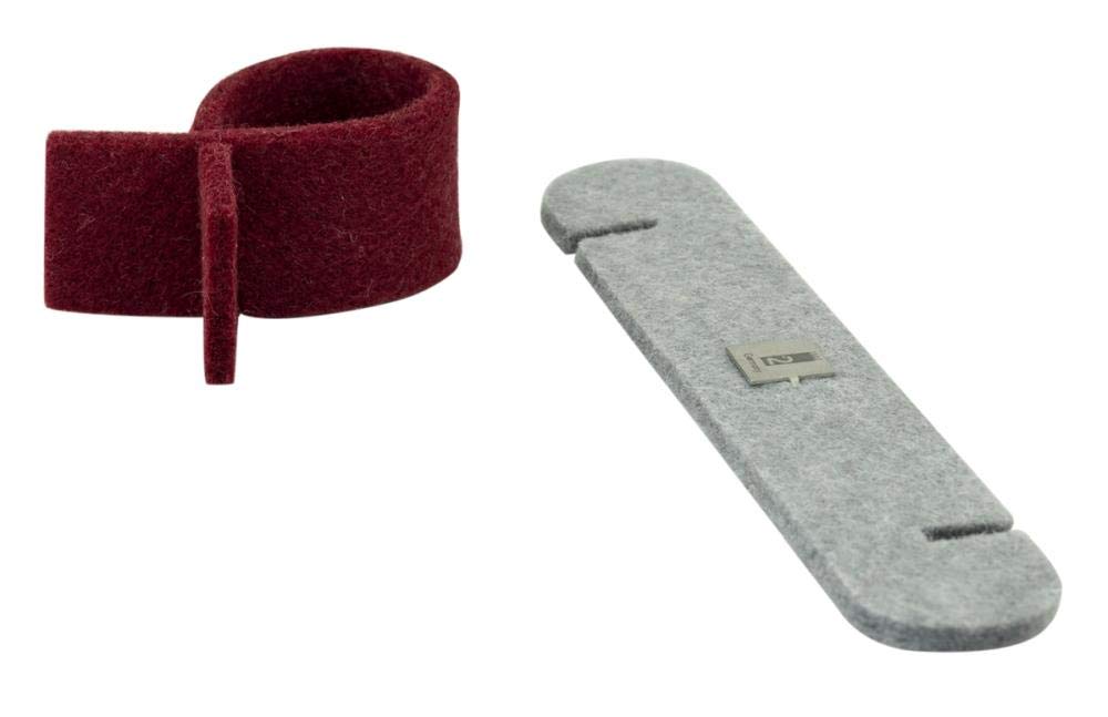 TAKE 2 Germany20195 4Drops Drip Catcher, Cotton, Red | Grey