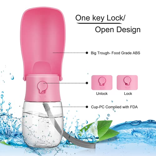 Dog Water Bottle, Foldable Dog Water Bowl for Walking, Portable Dog Water Bottle Pet Water Dispenser for Outdoor, Travel… - Image 4