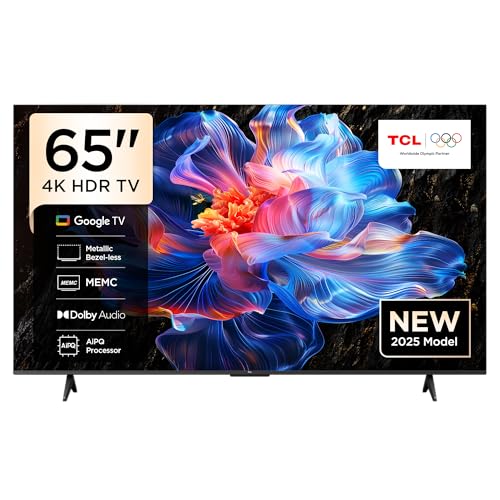 Image of TCL 65-Inch LED 4K UHD Smart TV (65P6K, 2025 Model) | Google TV, 60Hz Refresh Rate, HDR10, AiPQ Processor, Dolby Audio, MEMC, HDMI 2.1, Bluetooth 5.2, WiFi 5, Bezel-less Design