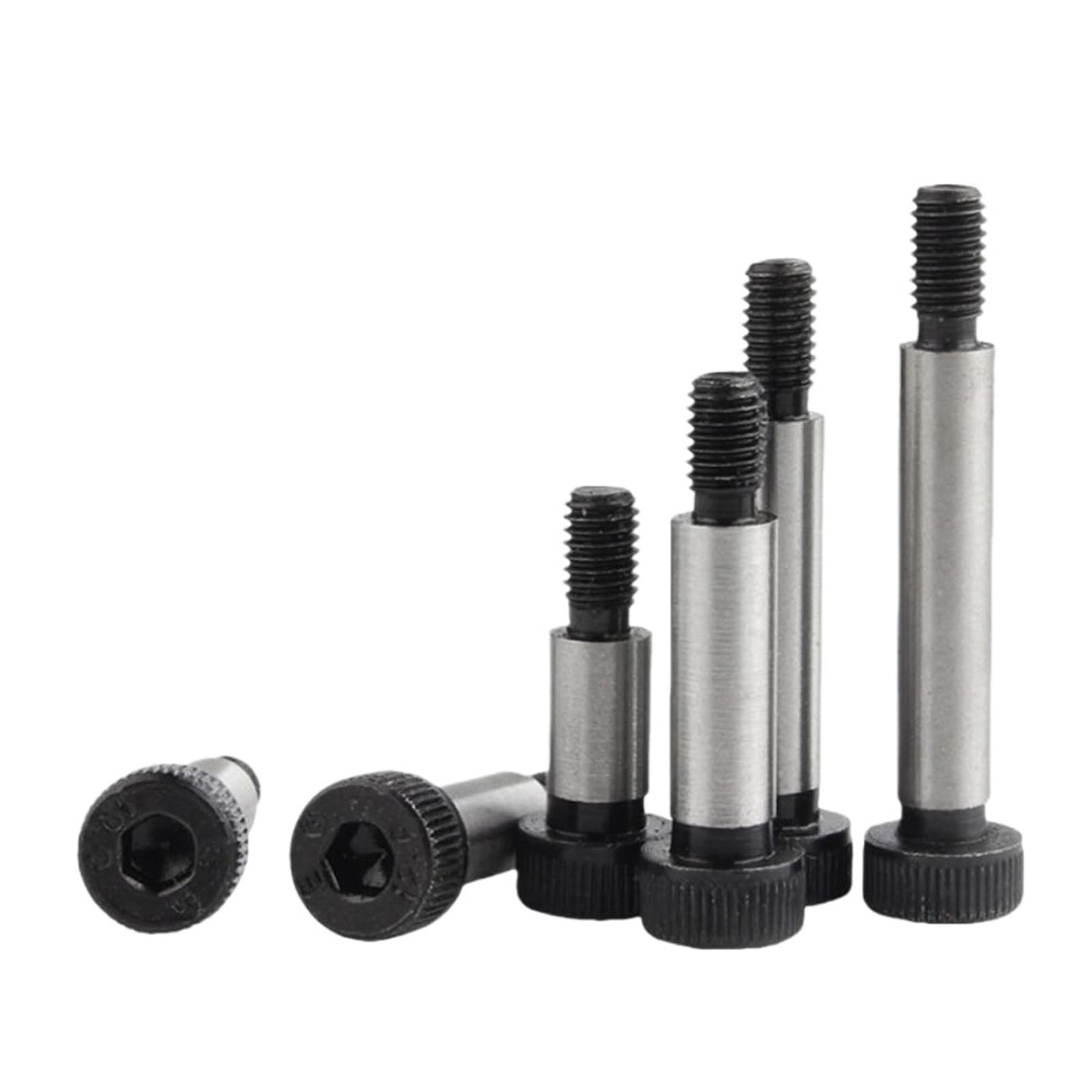 Tornillos Perno, Tornillos de Hombro M5-M10, diámetro de Hombro 6-12 mm, Cabeza Hueca Hexagonal, Pernos de Acero de aleación de Grado 12.9(80mm,M10 Shoulder dia12mm)