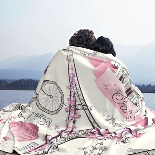 Couverture flanelle Tour Eiffel luxueuse et chaude haut de gamme OdDdot - 8