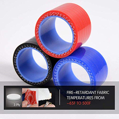 image for G-PLUS Silicone Radiator Coolant Hose Kit Clamps Compatible With 2002-