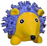 HuggleHounds Extremely Durable and Squeaky Ruff-Tex Violet the Hedgehog Dog Toy, Large