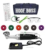 Hoof Boss - Horse Hoof Trimmers Complete Mobile Set - Horse Hoof Trimming Tools - Farrier Tool Kit - Requires 20 Volt Battery Not Included
