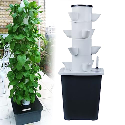 Kit de jardín hidropónico para interiores, para hierbas, frutas, verduras, con bomba de temporizador, red de macetas, aeroponía, sistema de jardinería en casa