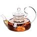 Glass Tea Pot Set - Loose Leaf Tea Pot with Infuser and Lid - Teapot with Strainer - Tea maker 24 oz