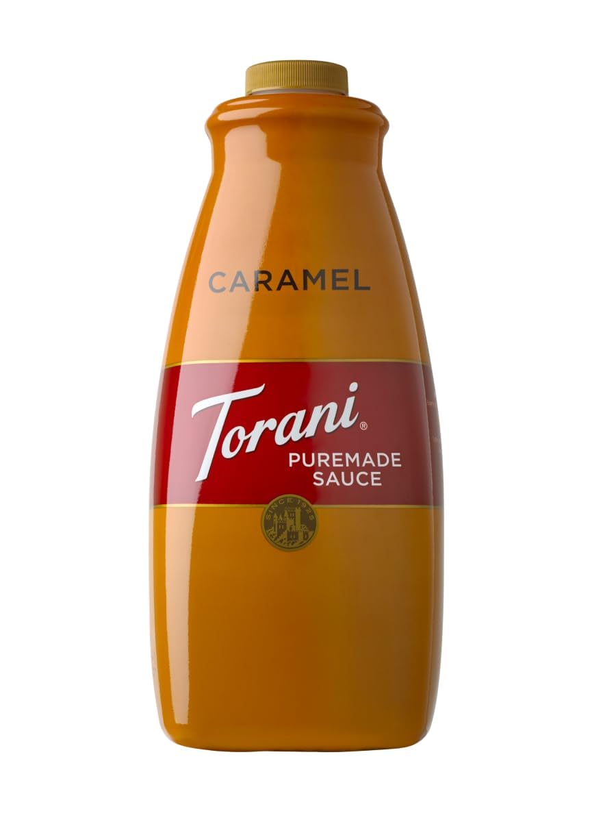 Torani Puremade Sauce Karamell 1890 ml für Eiscreme und Kaffee, 100% natürlich