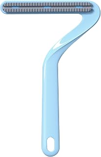 Lint Remover, Carpet Scraper Lint Removers for Clothes, Portable Pet Hair Remover for Fuzz, Carpet Cleaner Tool Reusable Double Sided Fabric Remover for Carpets Pet Hair Clothes Couch Bed (Blue)