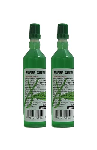 Fertilizante de bambú verde estupendo para todo uso de alimentos vegetales 2 botellas