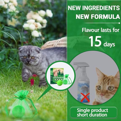 FePen Katzenabwehr für draußen, 12 Stück Cat Abschreckung im Freien Natürliche, Mit 5 Non-Woven-Taschen, Katzen- und Hundeabwehr für Draußen und Drinnen, Katzen Vertreiben Garten