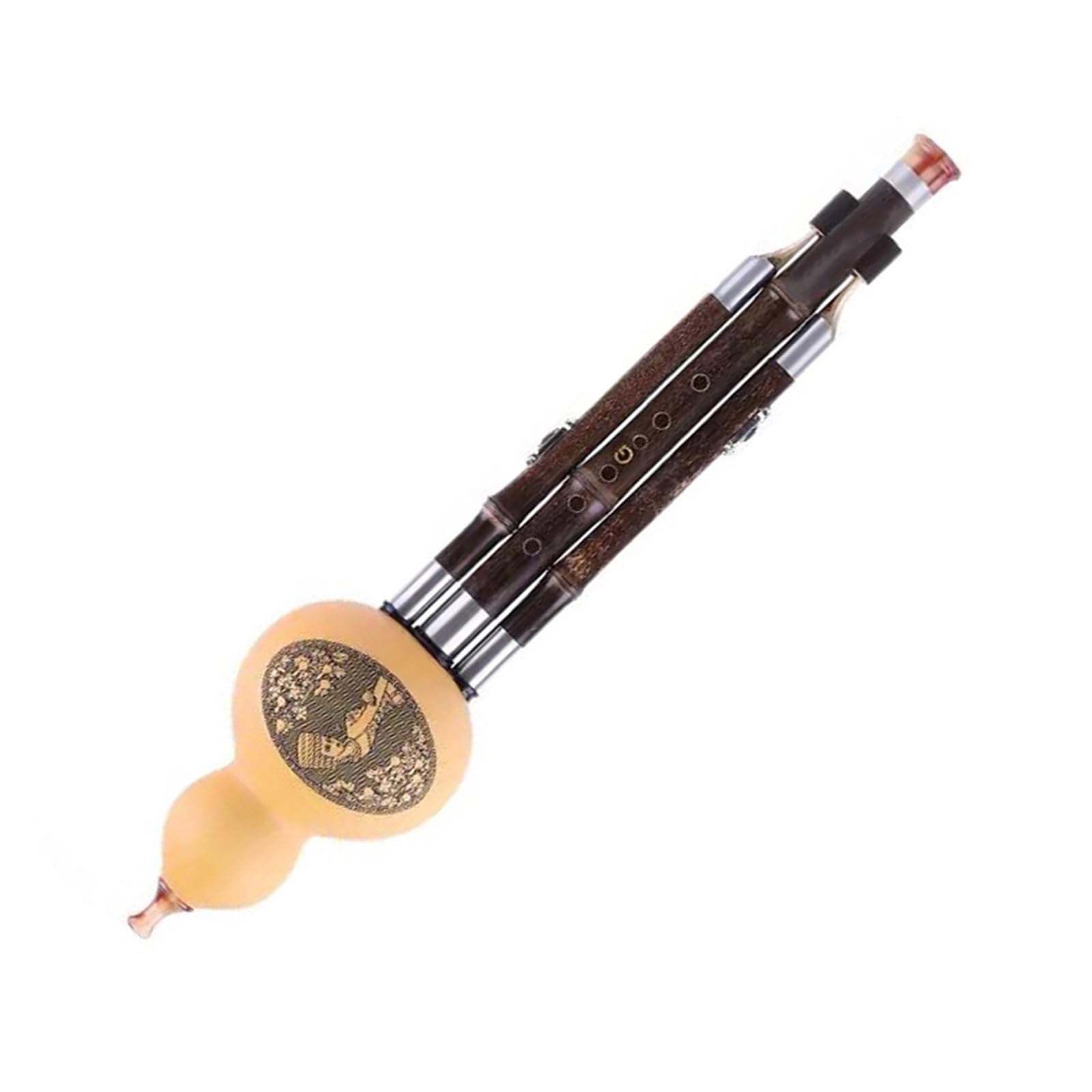7 Otworowy Klucz Hulusi D/F Profesjonalny Odłączany Instrument Dęty(G Key 2)