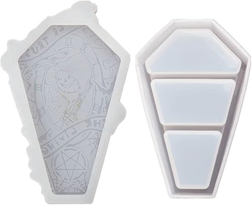 Caja de almacenamiento de ataúd de calabaza de Halloween, molde de silicona de resina de cristal epoxi para bricolaje, decoración del hogar, disponible en Yaxa Costa Rica