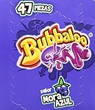Bubbaloo Adams- goma de mascar 47 pz- sabores varios (Mora Azul, 47pz)