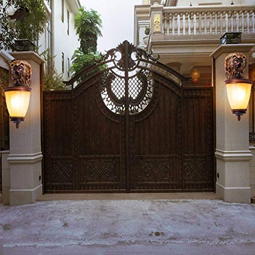 Lampe murale lion étanche IP65 luminaire extérieur pour cour et balcon