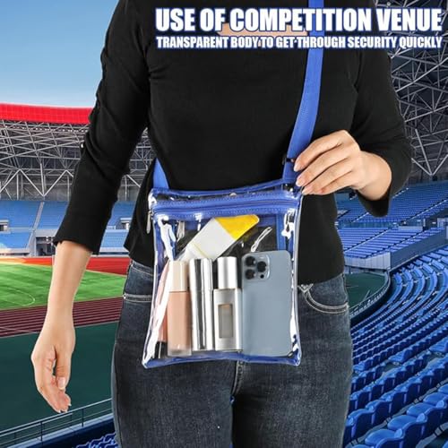 Clear bag for stadium events- messenger bag -Crossbody bag for women4