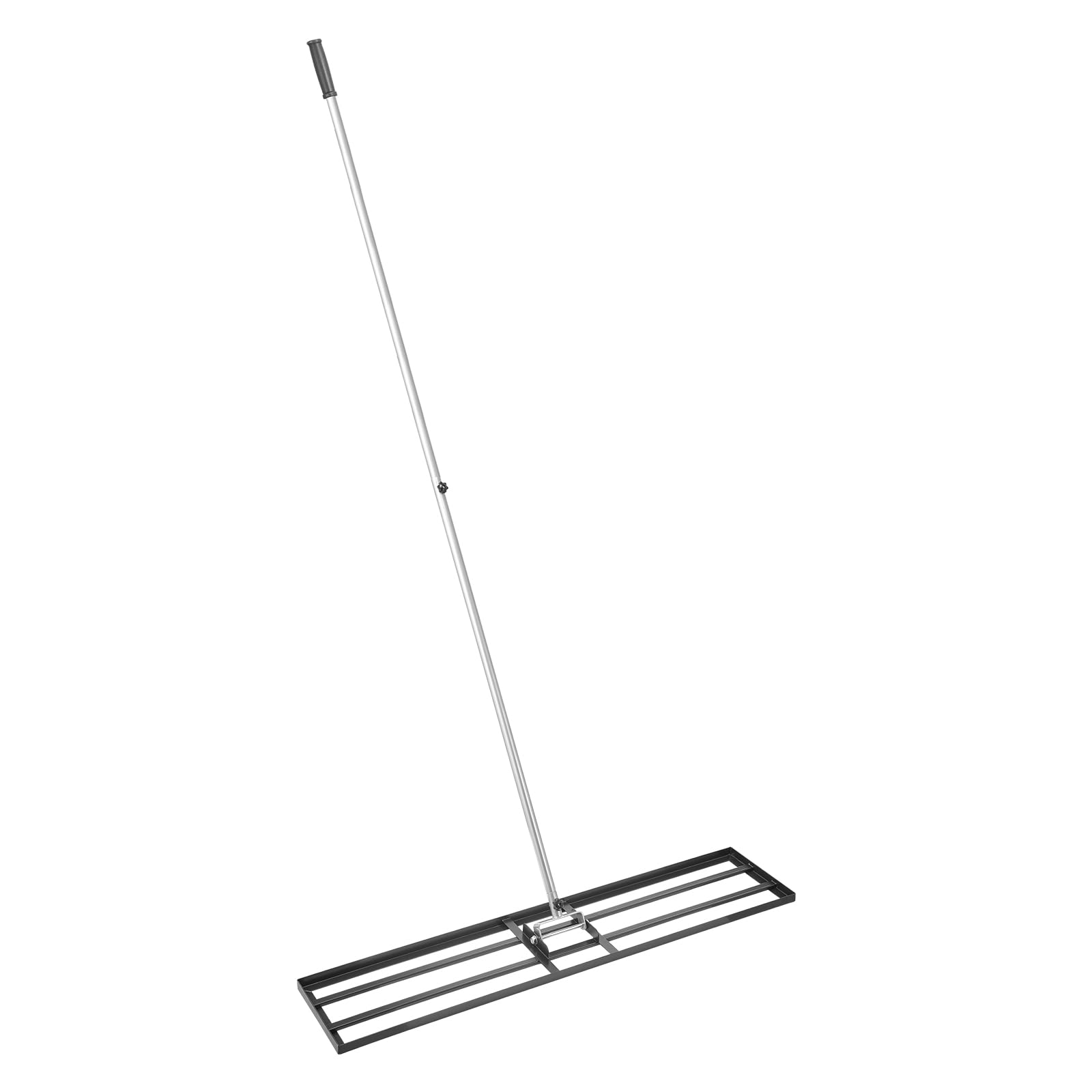 VEVOR Rastrello Livellatore per Prato, Livellatore in Acciaio al Carbonio Antiruggine con Manico da 2130 mm, Piastra di Base da 254 x 1219 mm Regolabili per Campo da Golf da Giardino