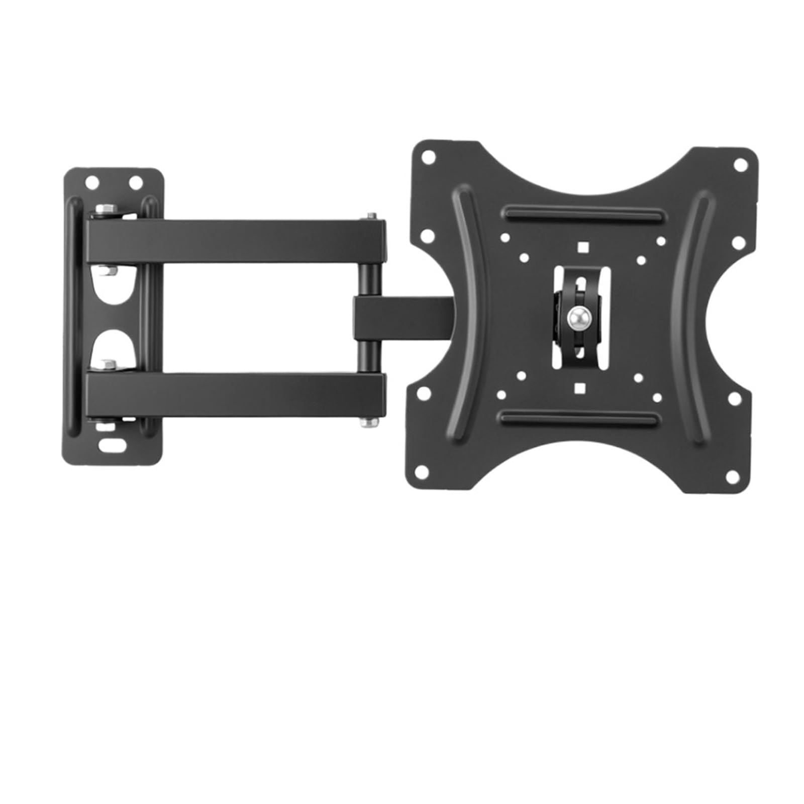 Staffa di montaggio a parete per TV a schermo piatto, inclinabile di 15 gradi con fader, compatibile con monitor LCD LED da 14 a 42 pollici, 18 kg