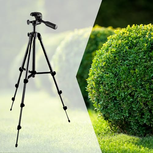 Tripé para Câmera e Celular com Nível Bolsa e Suporte de celular Kit Tripod com controle remoto sem