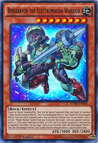 YU-GI-OH! - Berserkion The Electromagna Warrior (SDMY-EN004) - Structure Deck: Yugi MUTO - 1st Edition - Ultra Rare