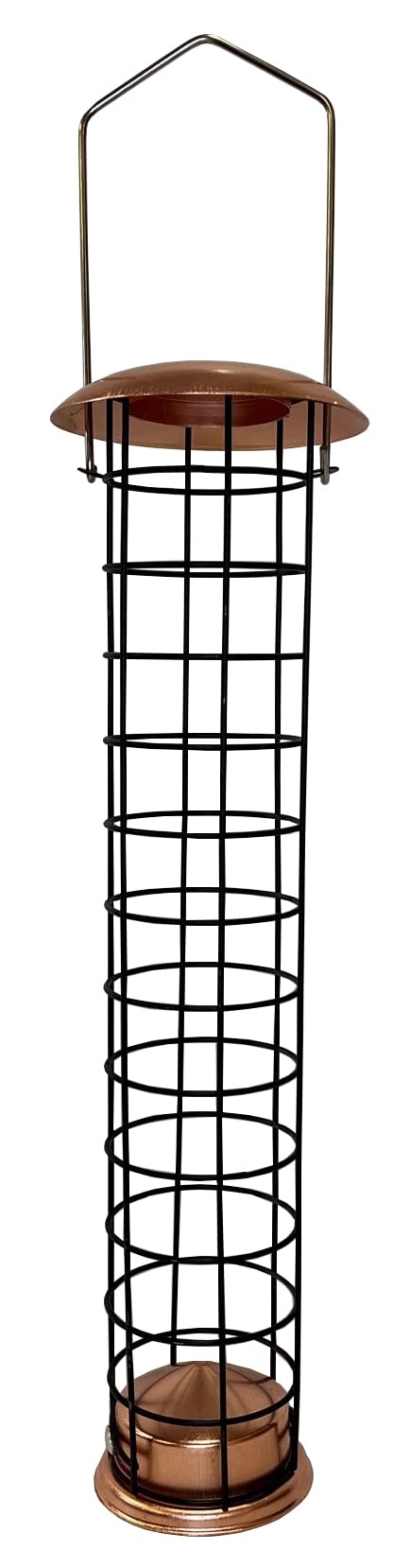 Selections Large Copper Style Hanging Wild Bird Suet Fat Ball Feeder