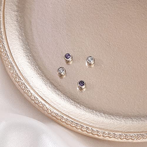 24-60Pcs 16G Replacement Balls For Body Piercing, Surgical Steel Externally Threaded Barbell Parts, Pearl Acrylic Nipple Eyebrow Ear Helix Cartilage Medusa Piercing Jewelry For Women Men (D:24Pcs 3Mm) #TOP3