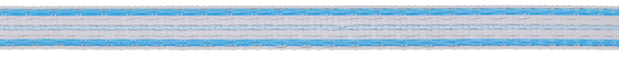 AKO Weidezaunband PlatiniumLine (weiß/blau, 200 m Länge, 20 mm breit, Tierzaun, Zubehör Weidetiere, Tierzubehör) 442821
