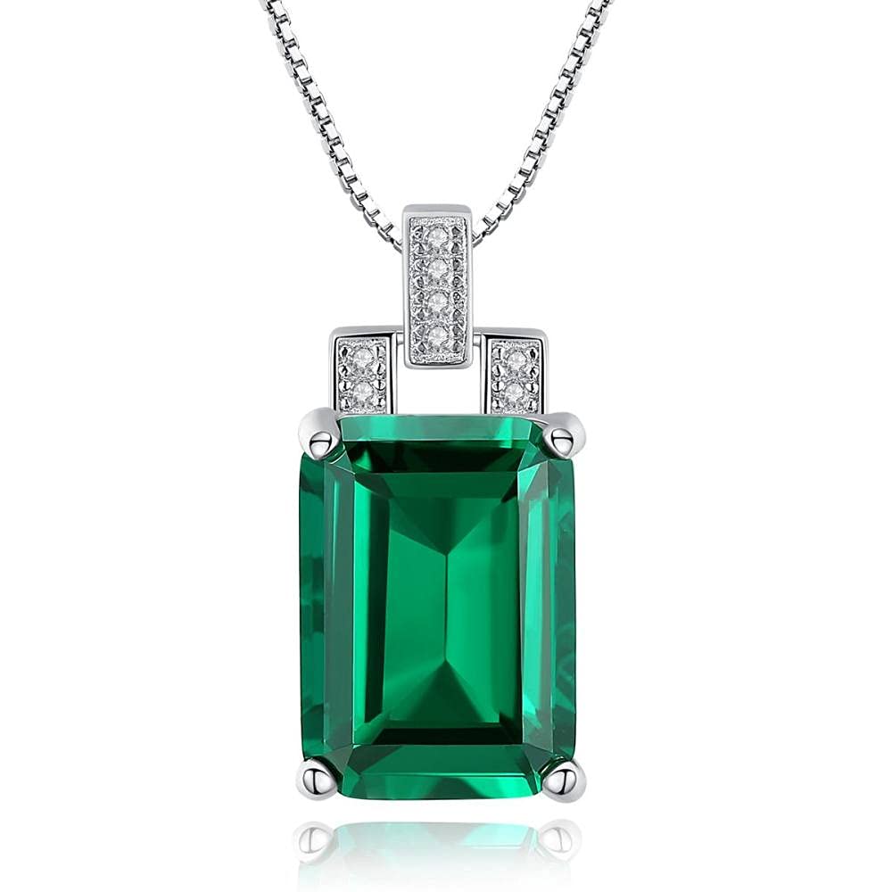 Collier rectangle vert, le cadeau parfait pour célébrer une femme unique