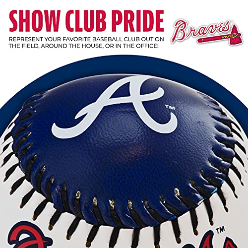 Franklin Sports Atlanta Braves Mlb Team Baseball - Mlb Team Logo Soft Baseballs - Toy Baseball For Kids - Great Decoration For Desks And Office #TOP3