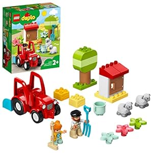 LEGO 10950 DUPLO Stad Boerderij Tractor & Dierenverzorging, Educatief Speelgoed voor Peuters, met Grote Stenen en…