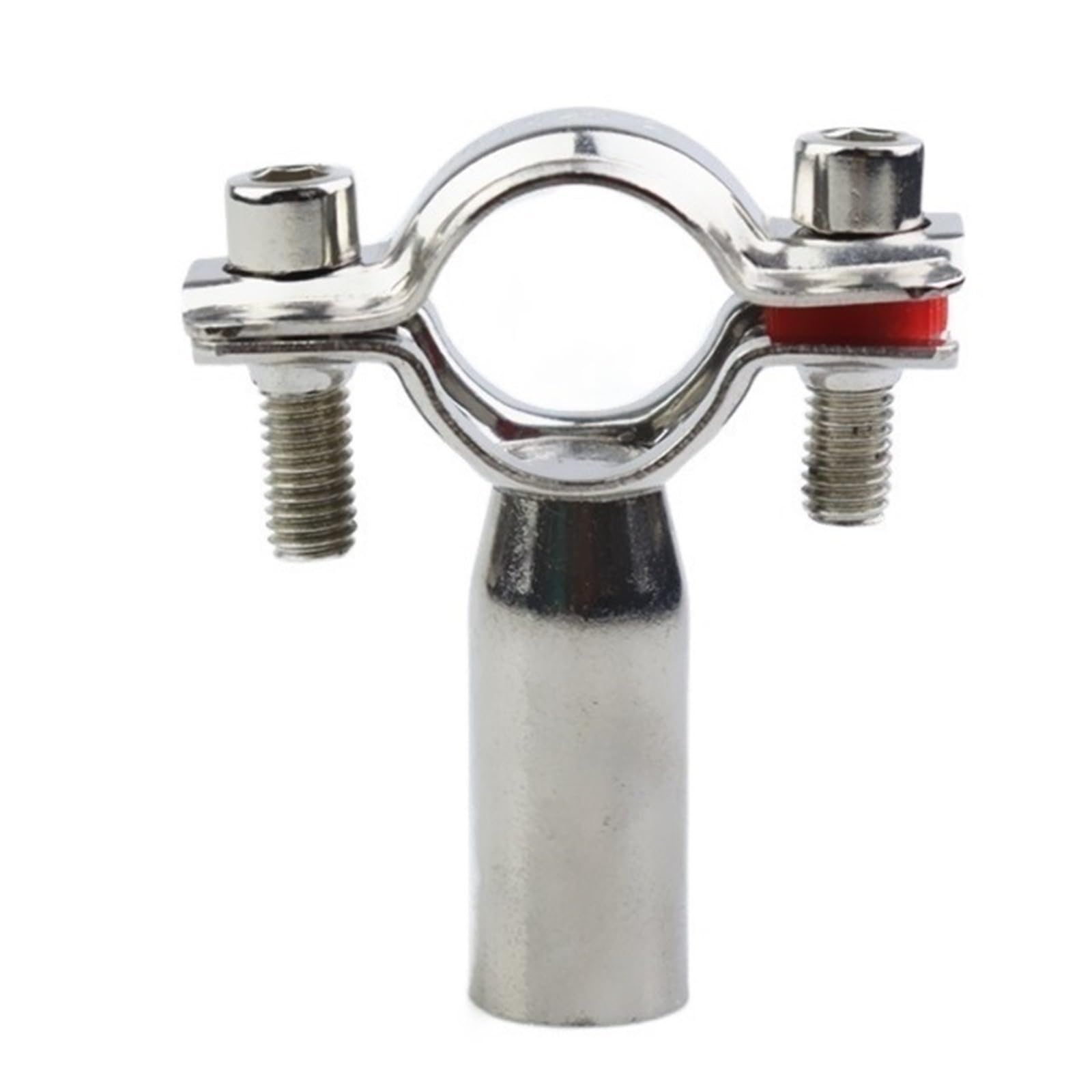 Abrazadera de tubo ajustable, acero inoxidable 304, aro soldado resistente para fijación segura del tubo, ideal para fontanería y aplicaciones mecánicas