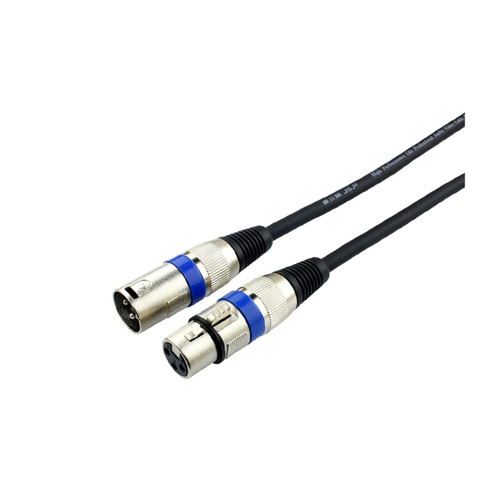Demasiado XLR kabel mikrofonowy kable krosowe 3-pinowe XLR męskie do XLR żeńskie ciemne kable mikrofonowe kompatybilne z systemami głośnikowymi płyty miksujące przedwzmacniacze (kolor: 30 m)
