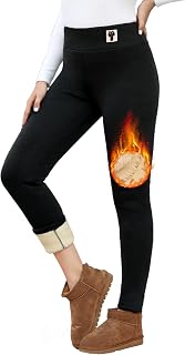 Fleece Lined Leggings Women Warm Sherpa Winter Pants for Women, High Waist Thick Cashmere Thermal Pants