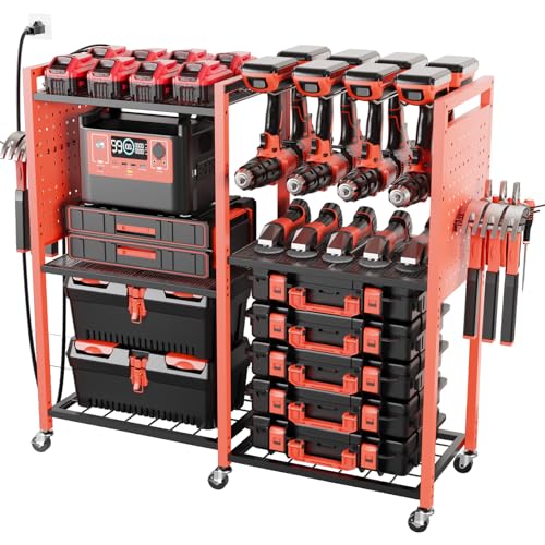 Goyappin Heavy Duty Power Tools Organizer Cart