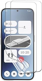 واقي شاشة لموبايل نوثينج فون 3A (عبوة من قطعتين) - متوافق مع الجراب، لا يغطي الإطار الأسود، طبقة ناعمة من البولي يوريثين الحراري - ليس زجاج من بيشياكا