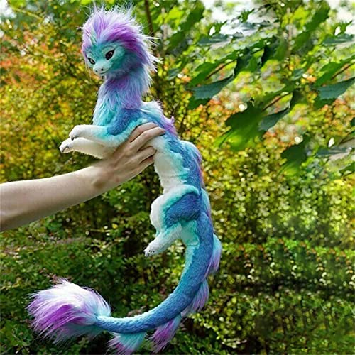 Generisch 60 cm Der letzte Drache aus Plüsch, Drachenplüsch, handgefertigtes Plüschspielzeug, Dekorationsgeschenk für Zuhause, Plüschspielzeug für Erwachsene und Kinder (Lila Sisu)