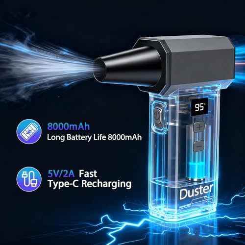 USB-Staubsauger Joueainou 2-in-1 Elektrisches Staubgebläse und Mini Staubsauger
