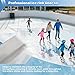 FULEIYA Plasti Ice Rink Liner for Backyard Ice Rink Kit Liner - 6Mil HDPE Plastic Sheeting Hockey Rink Liner with a Waterproof Repair Patch Tape, Backyard Rink Tarp, Grey, 26 x 33 Ft