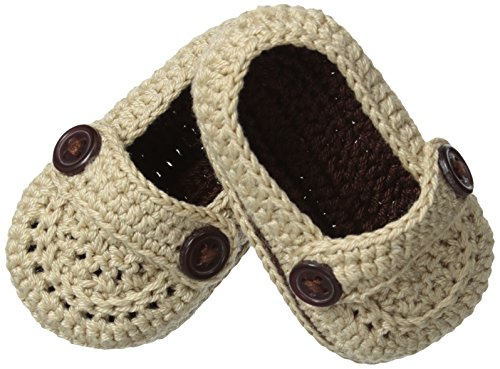 Jefferies Socks Baby-Boys Infant Baby Mocs Bootie, Khaki, Newborn