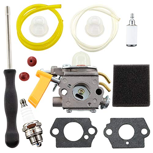 MCHNIC Kit de carburateur pour Ryobi RBC30SESA RBC30SBSA RLT30CESA RLT30SESA RPR3025JA Remplacer ZAMA C1U-H60D Ryobi et Homelite 26cc et 30cc Tondeuse et...