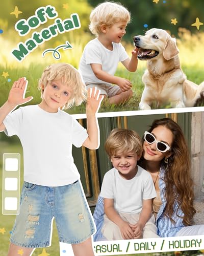 Image of Oakgarden 3 Pack Toddler Boys Crewneck T Shirts | 18M-5T, Short Sleeve Solid Tees, Soft Basic Tops, Baby Summer Clothes, Daycare, Preschool, Playdates, Daily Wear