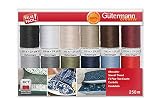 Gütermann Allesnäher Set 12 Rollen mit je 250 m Nähgarn aus Polyester ...