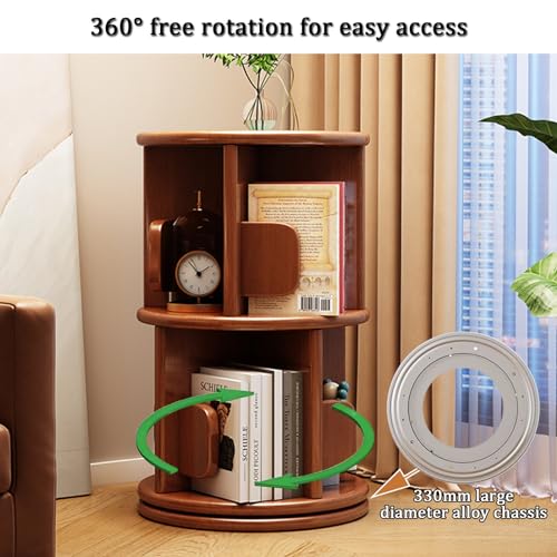 Estantería giratoria de 360° de madera para crear tu rincón de lectura 6