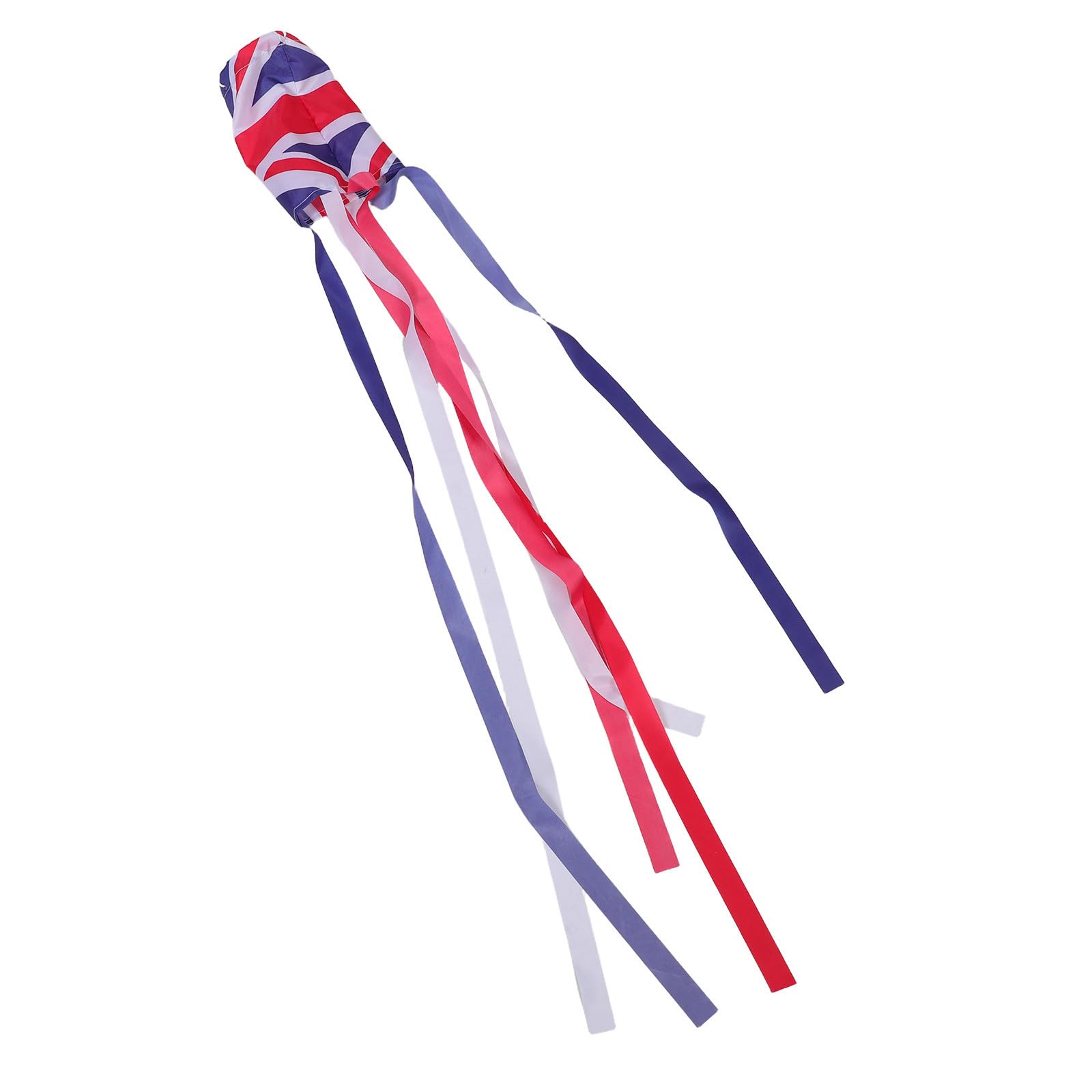 Toyvian Outdoor British Flag Windsock with Union Jack Design, Weather Resistant Polyester Material, 59 Inch Size, Eye-catching Decorative Windsock for Home Decor and Outdoor Spaces