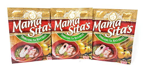 Mama Sita's Sinigang Sa Bayabas Guava Soup Base Mix, 1.4oz (40g) 3 Pack