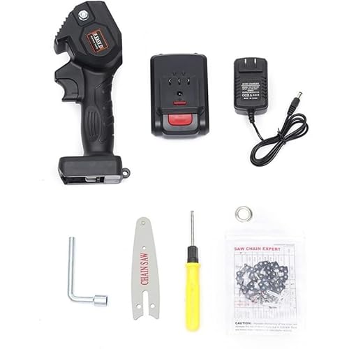 Moto Serra Elétrica Portatil Motosserra 600w 24v 4 Polegadas Carregador Dupla Tensão Carpintaria Dom